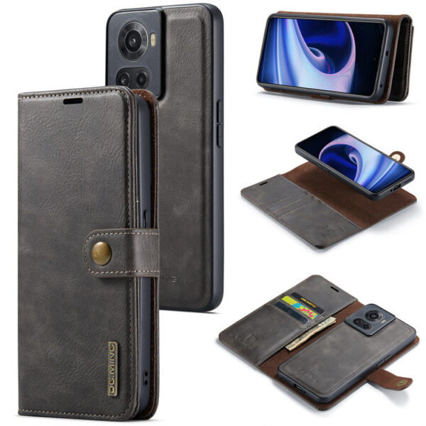 DG.MING OnePlus 10R Wallet Magnetic Case