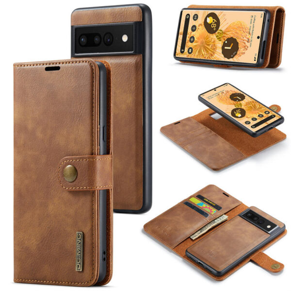DG.MING Google Pixel 7 Pro Wallet Magnetic Case