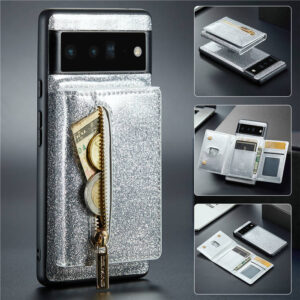 DG.MING Google Pixel 6 Pro Magnetic 2 in 1 Wallet Case