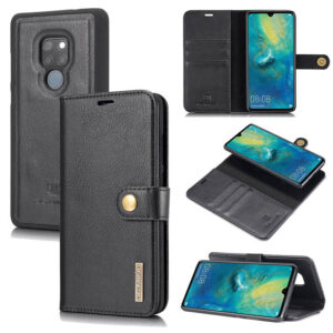 DG.MING Huawei Mate 20 Wallet Magnetic Split Leather Case Black