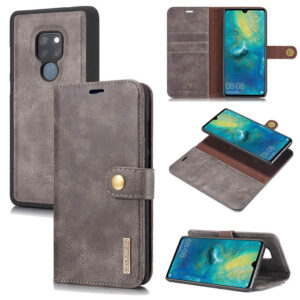 DG.MING Huawei Mate 20 Wallet Magnetic Split Leather Case Gray