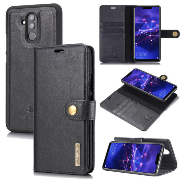 DG.MING Huawei Mate 20 Lite/Maimang 7 Wallet Magnetic Case Black
