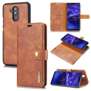 DG.MING Huawei Mate 20 Lite/Maimang 7 Wallet Magnetic Case Brown
