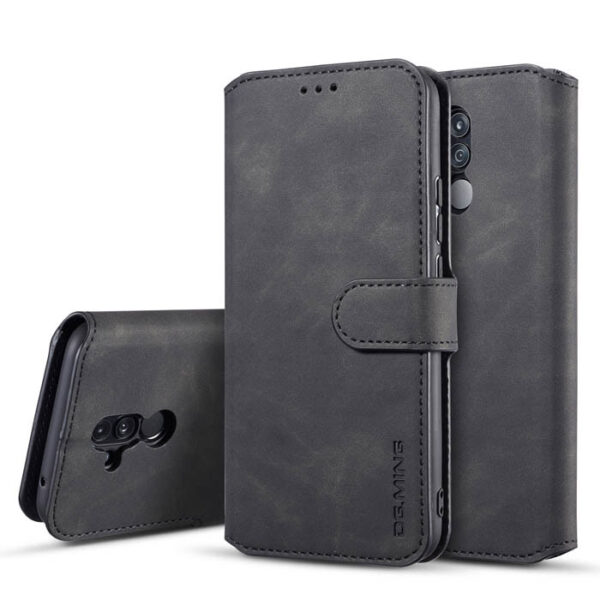 DG.MING Huawei Mate 20 Lite/Maimang 7 Wallet Stand Case Black