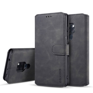 DG.MING Huawei Mate 20 Wallet Stand PU Leather Case Black