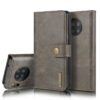 DG.MING Huawei Mate 30 Pro Wallet Magnetic Split Leather Case Gray