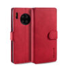 DG.MING Huawei Mate 30 Pro Wallet Stand PU Leather Case Red