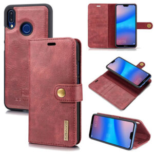 DG.MING Huawei P20 Lite/Nova 3e Wallet Magnetic Case Red