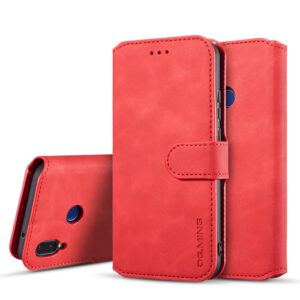DG.MING Huawei P20 Lite/Nova 3e Wallet Stand Case Red