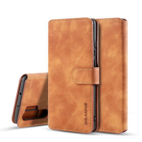 DG.MING Huawei P30 Pro Wallet Stand PU Leather Case Brown