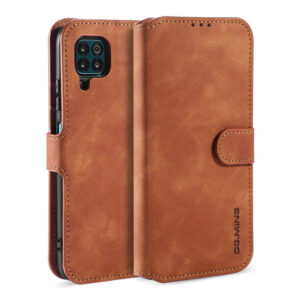 DG.MING Huawei P40 Lite/Nova 6 SE Wallet Stand Case Brown