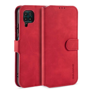 DG.MING Huawei P40 Lite/Nova 6 SE Wallet Stand Case Red
