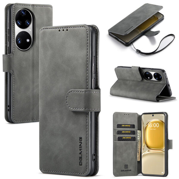 DG.MING Huawei P50 Pro Wallet Stand Case
