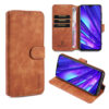 DG.MING OPPO Realme 5 Pro Wallet Stand PU Leather Case Brown