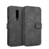 DG.MING OnePlus 7 Pro Retro Wallet Stand PU Leather Case Black