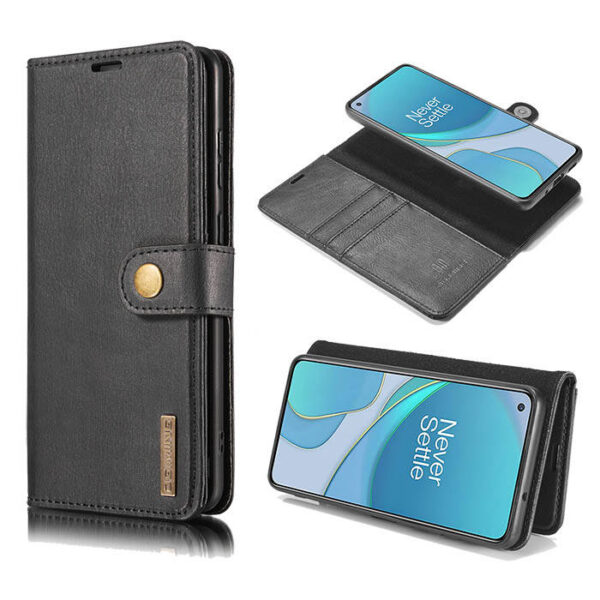 DG.MING OnePlus 8T Wallet Magnetic Detachable 2 in 1 Case
