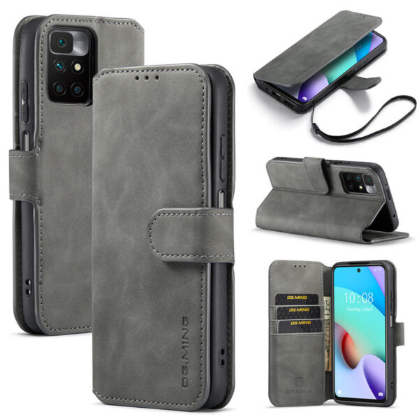 DG.MING Xiaomi Redmi 10 Wallet Stand Case