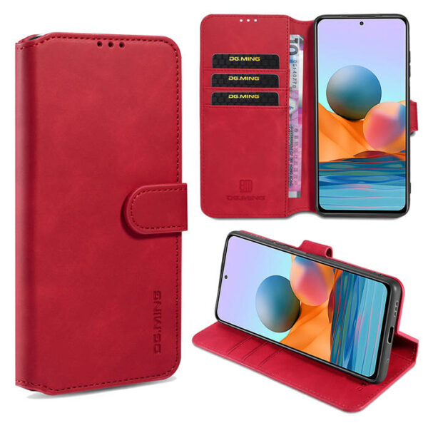 DG.MING Xiaomi Redmi Note 10 Pro Wallet Stand Case