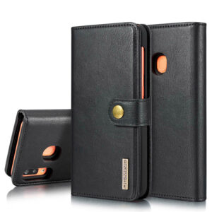 DG.MING Samsung Galaxy A20/A30 Wallet Magnetic Split Leather Case Black