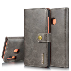 DG.MING Samsung Galaxy A20/A30 Wallet Magnetic Split Leather Case Gray