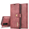 DG.MING Samsung Galaxy A51 5G Wallet Magnetic Split Leather Case Red