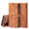 DG.MING Samsung Galaxy A51/M40S Wallet Magnetic Split Leather Case Brown