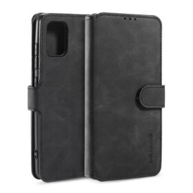 DG.MING Samsung Galaxy A51/M40S Wallet Stand Case Black