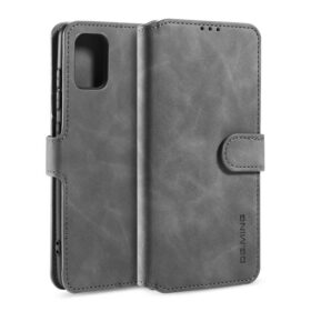DG.MING Samsung Galaxy A51/M40S Wallet Stand Case Gray