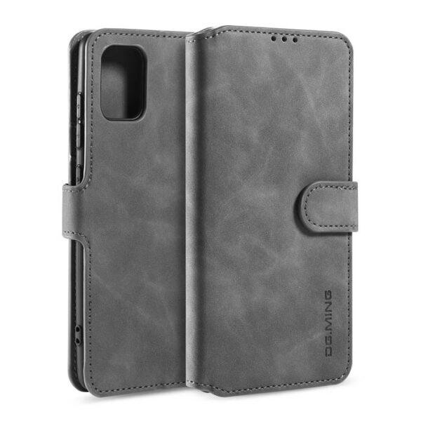 DG.MING Samsung Galaxy A51/M40S Wallet Stand Case Gray