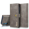DG.MING Samsung Galaxy A70 Wallet Magnetic Split Leather Case Gray