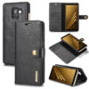 DG.MING Samsung Galaxy A8 Plus 2018 Wallet Magnetic Case Black