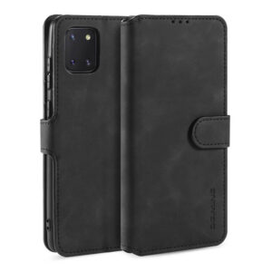 DG.MING Samsung Galaxy A81/Note 10 Lite/M60S Wallet Stand Case Black
