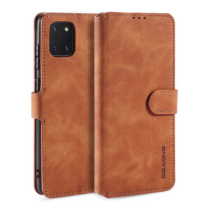 DG.MING Samsung Galaxy A81/Note 10 Lite/M60S Wallet Stand Case Brown