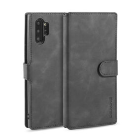 DG.MING Samsung Galaxy Note 10 Plus Wallet Stand Magnetic Case Black