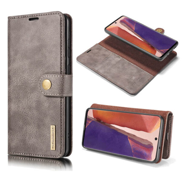 DG.MING Samsung Galaxy Note 20 Wallet Magnetic Case Gray