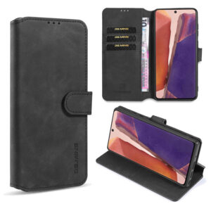 DG.MING Samsung Galaxy Note 20 Wallet Stand Case Black