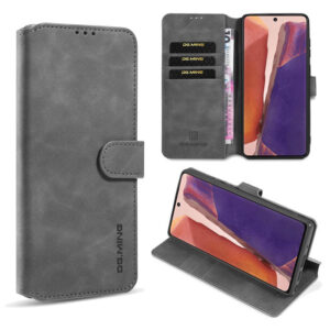 DG.MING Samsung Galaxy Note 20 Wallet Stand Case Gray