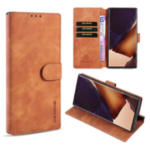 DG.MING Samsung Galaxy Note 20 Ultra Wallet Stand Case Brown