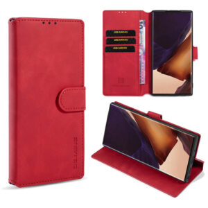 DG.MING Samsung Galaxy Note 20 Ultra Wallet Stand Case Red