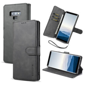 DG.MING Samsung Galaxy Note 9 Wallet Stand Magnetic Case Black
