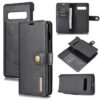 DG.MING Samsung Galaxy S10 Wallet Magnetic Split Leather Case Black