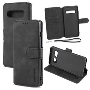 DG.MING Samsung Galaxy S10 Plus Wallet Stand Magnetic Case Black