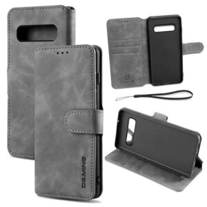 DG.MING Samsung Galaxy S10 Wallet Stand Magnetic Case Gray