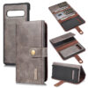 DG.MING Samsung Galaxy S10 Wallet Stand Split Leather Case Gray
