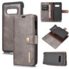 DG.MING Samsung Galaxy S10e Wallet Magnetic Split Leather Case Gray