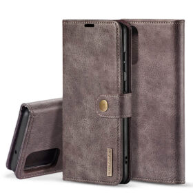 DG.MING Samsung Galaxy S20 Ultra Wallet Magnetic Split Leather Case Gray