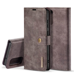 DG.MING Samsung Galaxy S20 Ultra Wallet Magnetic Split Leather Case Gray