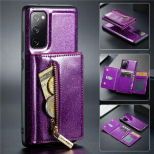 DG.MING Samsung Galaxy S20 FE Magnetic 2 in 1 Wallet Case