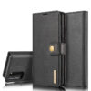 DG.MING Samsung Galaxy S20 Plus Wallet Magnetic Split Leather Case Black