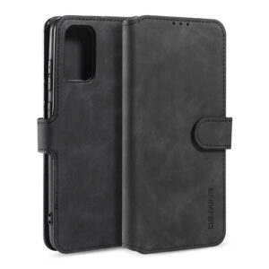 DG.MING Samsung Galaxy S20 Plus Wallet PU Leather Case Black